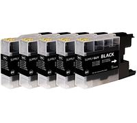 Supply Guy 5 Cartouches d'encre Compatible avec Brother LC-1280 Noir pour MFC-J5910dw MFC-J6510dw MFC-J6710dw MFC-J6910dw