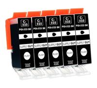 Supply Guy 5 Cartouches d'encre Compatible avec Canon PGI-525 Noir-Grande pour Canon Pixma IP4850 IP4950 IX6550 MG5150 MG5250 MG5340 MG5350 MG6150 MG6250 MG8150 MG8240 MG8250 MX715 MX885 MX895