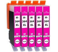 Supply Guy 5 Cartouches d'encre Compatible avec HP 364 XL / CB324EE (Magenta)