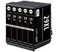 Supply Guy 5 XL Cartouches d'encre Compatible avec Epson 29XL Noir pour XP235 XP240 XP245 XP247 XP255 XP257 XP330 XP332 XP335 XP342 XP345 XP350 XP352 XP355 XP430 XP432 XP435 XP442 XP445 XP452 XP455