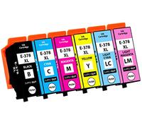 Supply Guy 6 Cartouches d'encre Compatible avec Epson 378XL Multipack pour Expression Photo XP8000 XP8005 XP8500 XP8500 XP8505 XP8600 XP8600 XP8605