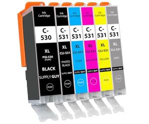 Supply Guy 6X Encre Compatible avec Canon PGI-530 / CLI-531 Multipack pour Pixma TS8750 TS8751