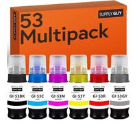 Supply Guy Encre Compatible avec Canon GI-53 pour Pixma G550 G650 (6X Multipack)