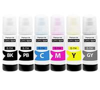 Supply Guy Encre compatibles avec Epson 114 pour EcoTank ET-8500, ET-8550 (6 Bouteilles d'encre de 6x70ml)