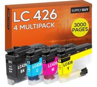 Supply Guy LC426 Cartouches compatibles avec Brother LC 426 LC426VAL pour MFC-J4335DW MFC-J4340DW MFC-J4340DWE MFC-J4540DW Multipack 4 Cartouches d'encre