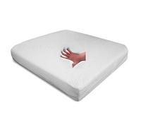 supply24 Gel/Coussins/Anti-escarres Coussin 52 X 45 X 10 cm Blanc pour Fauteuil Roulant/Chaise/Voiture/Camion/Siège de Bureau Coussin Coussin Coussin Dos + Fesses - Noir, Noir, RG 60 (weich)