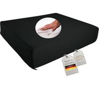 supply24 Gel Mousse Coussin pour S'Assoir Anti-escarres 52x45x10 cm Fauteuil Roulant Chaise Auto Camion Siège de Bureau Direction Support Le Dos + Fesses Noir, RG 60 (Soft)