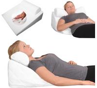 supply24 Reflux Oreiller orthopédique en Mousse Gel de Coussins en biseau Coussin de Nuque traversin 65 x 60 x 32 cm keilförmiges Coussin Coussin Doux pour la Lecture Regarder la télévision