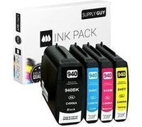 Supplyguy 4 cartouches d'encre compatible avec hp 940xl pour hp officejet pro 8000 8500 8500a a909a a910a G