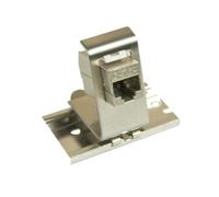 Support 1 port keystone pour rail DIN