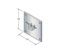 Support 100x100mm avec selle Q10 CAME YM0018