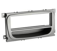 Support 1Din Argent compatible avec Ford Focus Galaxy Mondeo S-Max ap07 Avec vid