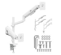 Ergo Office ER-692 W Support double pour 2 écrans 17-32'' VESA 75/100 Blanc