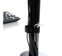 Support 2 écrans PC ou TV - pour table de travail - fixation par bride EMUCA