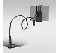 Support 2 en 1 pour tablette et téléphone portable, clip avec long col de cygne flexible, compatible avec Pad/iPhone X/8/7/6/6S Plus, Samsung S8/S7 Amazon Kindle Fire