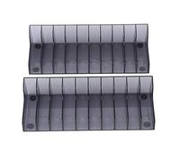 Support, 2 pièces grande capacité boîte de carte de jeu support de support de support de stockage de CD de jeu avec des coupes précises et des interfaces pour support de jeu vidéo tour de jeu vidéo