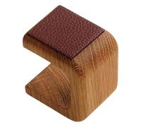 Support - 2 x 2 x 1 pouces - Présentoir de montre en bois élégant avec rembourrage en cuir - Organisateur d'observation individuelle - Montre-bracelet moderne - Base - Présentoir pour hommes, femmes