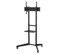 Support 37"-70" Base à roulettes verticales réglables Noir 50 KG LCD/LED/PLASMA