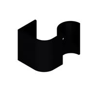 Support 60mm pour poigné DIVA I laqué noire RAL9005 SAT - LA CROISEE DS - DS6874-013