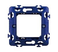 Support à 2 modules/places pour plaques, boîte ronde 502, compatible avec BTicino Living, haute qualité et longue durée de vie, pour plaques en plastique, aluminium et verre, originales et compatibles