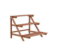 Support à 3 niveaux pour plantes Bois de cèdre 48 x 45 x 40 cm