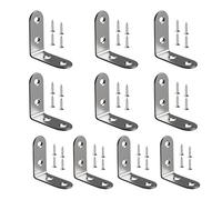 Support à 90 degrés, supports d'angle pour bois - Support d'angle pour support d'angle - Dispositif de fixation en acier inoxydable, supports d'angle Support pour étagère d'angle avec vis,