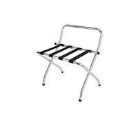 WAS Germany Porte-bagages WAS 1630 001 pliable acier inoxydable 62×49×70 cm cordon nylon noir