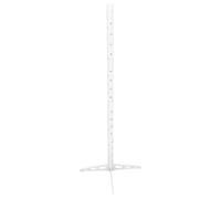 Support à Ballons pour Arbre de Noël, Structure Télescopique DIY Stable | Alliage D’aluminium et PVC Blanc, Base Triangulaire Renforcée, Hauteur Ajustable, Montage Modulaire pour Bouquets, Fêtes
