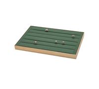 Support à bijoux Microfiber Rings Holder Tray with Metal Frame Présentoir | For Jewelry Display