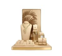 Support à bijoux Présentoir à bijoux en métal for colliers et boucles d'oreilles, ensemble de supports à plusieurs niveaux Présentoir à bijoux