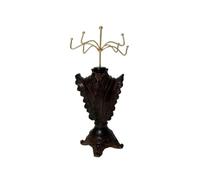 Support à bijoux Vintage Gypsum Bust Jewelry Stand with Metal Hooks Présentoir