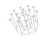 Support à brochettes, bâtons d'affûtage en acier inoxydable et sans bavures, ensemble de supports de brochettes verticaux suspendus for casseroles 8QT