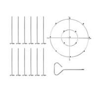 Support à Brochettes en Acier Inoxydable, Accessoire pour Friteuse 6 Quart, Vertical, Résistant et Durable - Nettoyage Facile, Grande Circulation d’Air, Pour Barbecue et Cuisine