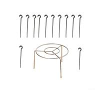 Support à brochettes en acier inoxydable avec 12 broches pour friteuses à double panier - Insert vertical pour barbecue instantané pour vortex de 3,7 à 4,2 l (grill + 12 pièces)
