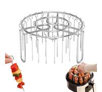 Support À Brochettes Pour Friteuse À Air,grille À Brochettes Pour Friteuse À Air Chaud,accessoires De Grillades De Cuisine À La Maison,48 Vertical Meat Skewers with Round Hanging-A