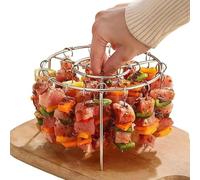 Support À Brochettes Pour Friteuse À Air - Grille En Acier Inoxydable Pour Griller, Support À Brochettes Pour Poulet, Viande, Légumes, Barbecue, Cuisiniers À Domicile, Cuisine, Légumes, Viandes, Dîner