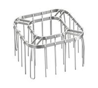 Support à brochettes réutilisable et uniforme en acier inoxydable pour rôtir le feu de camp, la saucisse, la viande, le bœuf, le bacon, le poisson, la maison, la cuisine en plein air
