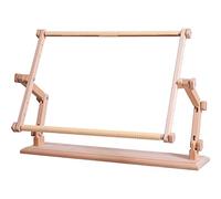 Support à broder"Master" avec ou sans cadre de broderie en bois réglable, Bois, marron, 30x56 cm