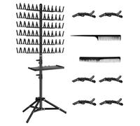 Support À Cheveux Pour Tressage - Fer ABS Réglable 51 Pouces, Support De Séparation Portable, Outil De Séparation De Personnalisation De La Hauteur, Coiffure De Salon | Station De Configuration De Per
