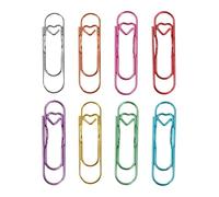 Support à clip en métal pour stylos - Clip résistant aux déformations | Clips pour stylos mélangés de huit couleurs, clips pour l'école et le travail quotidien, double support pour stylo