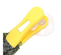 Support à clip pour aquarium - Support à algues, ventouse d'aquarium - Fermeture - Pinces alimentaires, tuyaux de réservoir, pinces transparentes pour plantes avec ventouse pour accessoires de