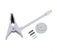 Support à clip pour TP-Link - Support de serrage flexible réglable pour caméras Tapo - Support en métal de 18 cm - Sans outils ou dommages muraux - Compatible avec série C200-C230 (18 cm, blanc)