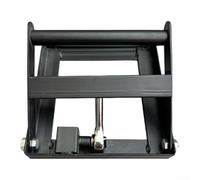 Support à cliquet pour machine de découpe | Hauteur réglable et multi-positions | Cadre en acier galvanisé robuste | Support de scie portable | Noir