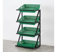 Support à collations de supermarché, 4 à 5 couches de présentoirs for étagères de supermarché à une rangée, présentoir commercial for fruits et légumes, organisateur de pommes de terre à l'oignon, sup