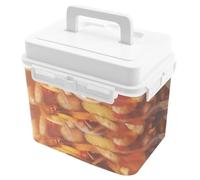 Support à Conserves - 5L Transparent Avec Plateau De Pression,Récipient de Stockage Transparent pour Aliments - Pour Cuisine Maison et Utilisation en Extérieur