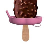 Support à crème glacée - Récupérateur de gouttes en silicone sûr - Pour les - Pour les journées chaudes - Desserts d'été - Voyage - Fait maison en extérieur
