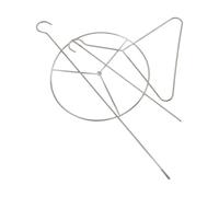 Support à Dinde pour Four en Acier Inoxydable, Grille Verticale | Base Large Amovible avec Crochet Lève-dinde, Évacuation du Gras, Nettoyage Facile au Lave-vaisselle, Barbecue Extérieur