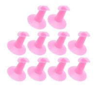 Support à Doigts pour Manucure, 10 Pièces en Plastique Rose | Salon et Usage DIY à Maison, Maintien Stable du Doigt, pour Application Nail Art, Lot de Dix