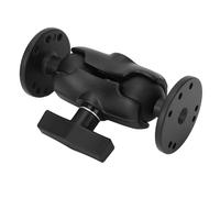 Support à Double Boule en Aluminium de 1,5 avec 2 Plaques Rondes, Support pour Tablette de Recherche de Poisson, Bras à Double Douille avec Boule de Taille C de 1,5 et 38 Mm,