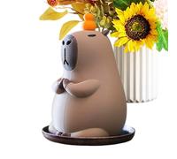 Support à Encens,Décoration Yoga Capybara - Attrape-Cendres pour Le Brûleur D'Encens - pour Méditation Yoga Salon Bureau Atelier Décoration Maison